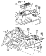 1BA40BD5AA - : Taillamp Cover, Right for Mopar Image