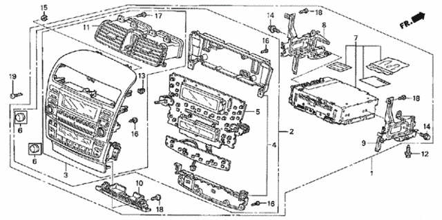 Center Module for 2004 Acura TSX #0