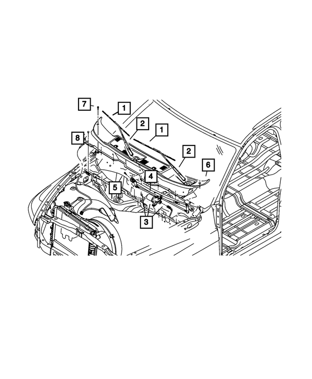 68800063AA - Electrical: Front Wiper Motor And Linkage for Mopar Image image