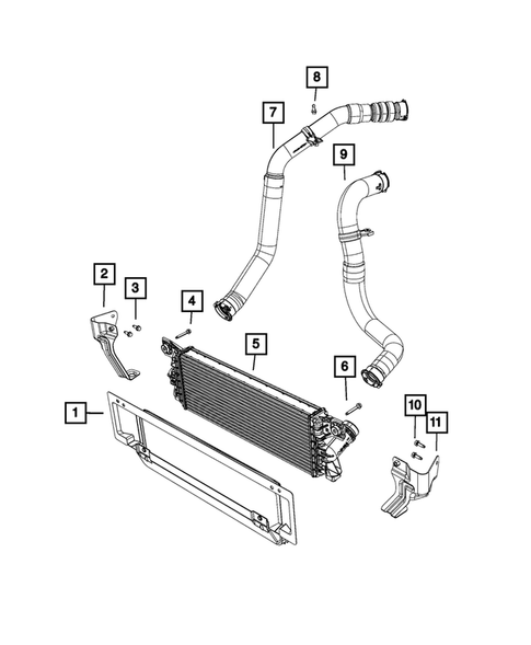 Radiator and Related Parts; Charge Air Cooler for 2022 Ram 1500 #2