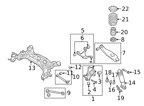 Rear Suspension for 2011 Kia Sorento #2