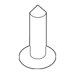 LR106494 - Body: Lower Molding Screw for Land Rover: Defender 110, Defender 130, Defender 90, Discovery, LR3, LR4, Range Rover, Range Rover Sport, Range Rover Velar Image