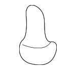 866992D000 - Body: Bumper Cover Retainer for Hyundai: Elantra, Entourage, Sonata, Tiburon, XG300, XG350 Image