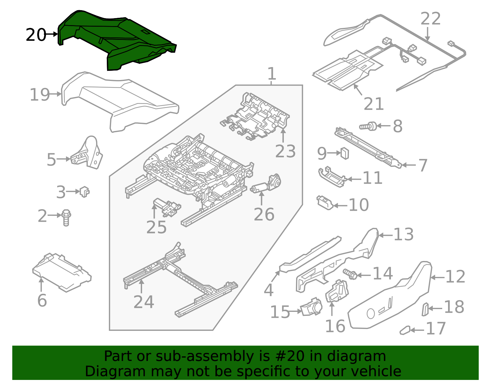 Plm Part Number 2019-2025 Audi Q3 Cushion Cover 83A-881-405-M-PLM | OEM Parts Online