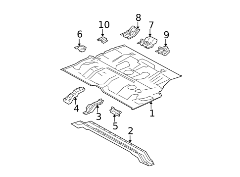 Floor & Rails for 2009 Toyota 4Runner #2