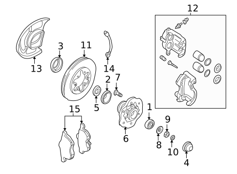 Brake Components for 2000 Nissan Frontier #0