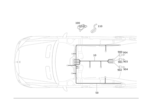 Cable Harness for Roof for 2001 Mercedes-Benz S500 #0