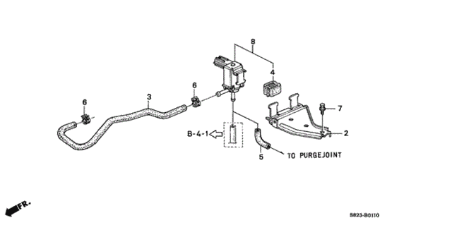 Purge Control Solenoid Valve for 2001 Honda Accord #0