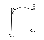 6032925 - Electrical: Hold Down Bolt for Dodge: B150, B1500, B250, B2500, B350, B3500, Ram 1500 Van, Ram 2500 Van, Ram 3500 Van Image
