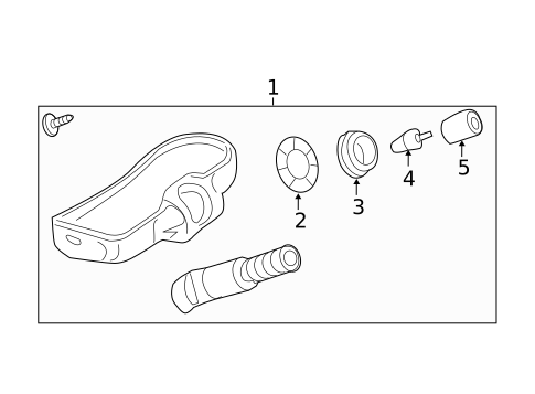 Tire Pressure Monitor Components for 2009 Chevrolet Equinox #0