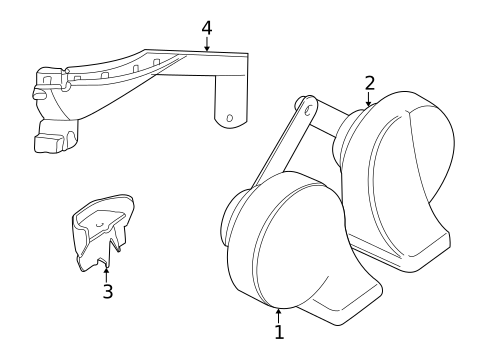 Horn for 1999 BMW 528i #0