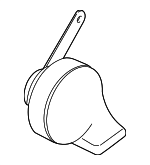 61338362359 - Electrical: Horn for BMW: 525i, 528i, 530i, 540i, M5 Image