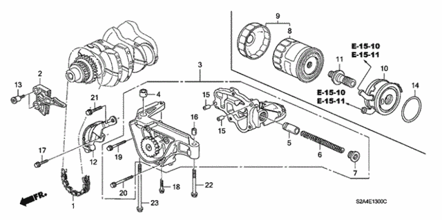 Oil Pump - Oil Strainer for 2003 Honda S2000 #0