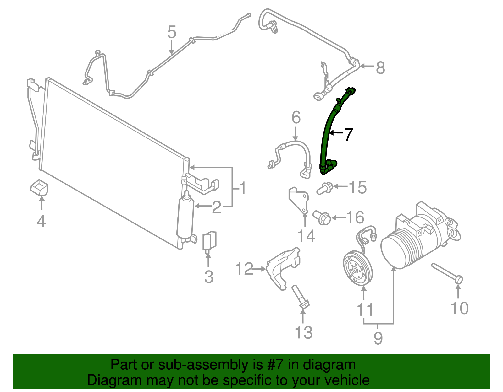 Suction Hose - Nissan (92480-9FU0C)