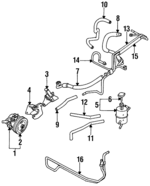 MB911255 - : Power Steering Pump for Mitsubishi Image