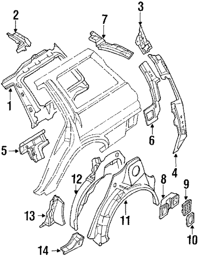 6173612260 - : Panel for Toyota Image