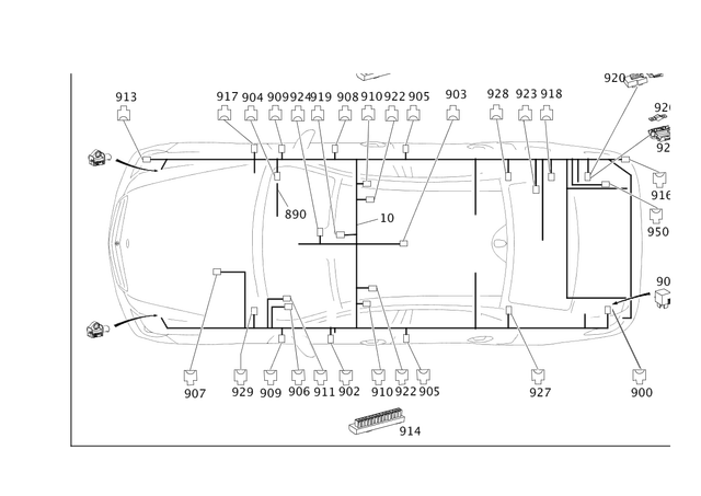 2125842181 - Electrical Equipment and Instruments: Electrical Wiring Harness for Mercedes-Benz Image image