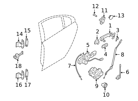 Lock & Hardware for 2014 Volvo XC60 #1