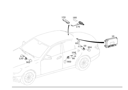 Keyless-Go for 2010 Mercedes-Benz C300 #0