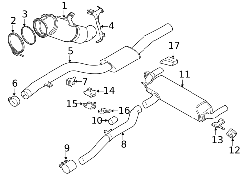 Exhaust Components for 2023 BMW 540i xDrive #0