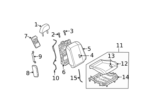 Front Seat Components for 2003 INFINITI G35 #3