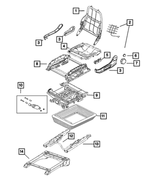 5SE79LXBAA - Interior Trim: Seat Cushion Shield for Ram: ProMaster 1500, ProMaster 2500, ProMaster 3500 Image