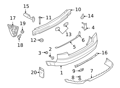 Exterior Trim - Trunk for 2006 Audi A4 Quattro #2