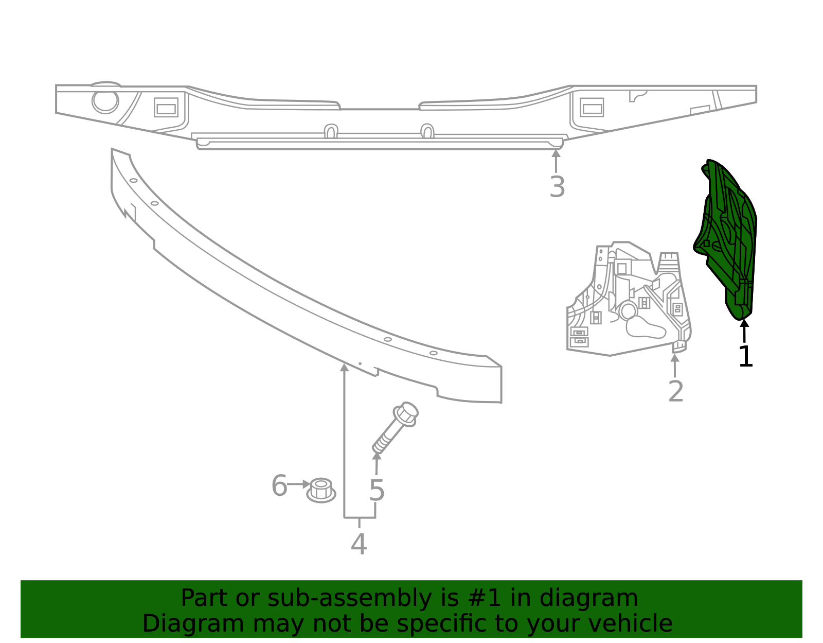 2018-2025 Volvo XC60 Side Bracket 31425162 | TascaParts.com