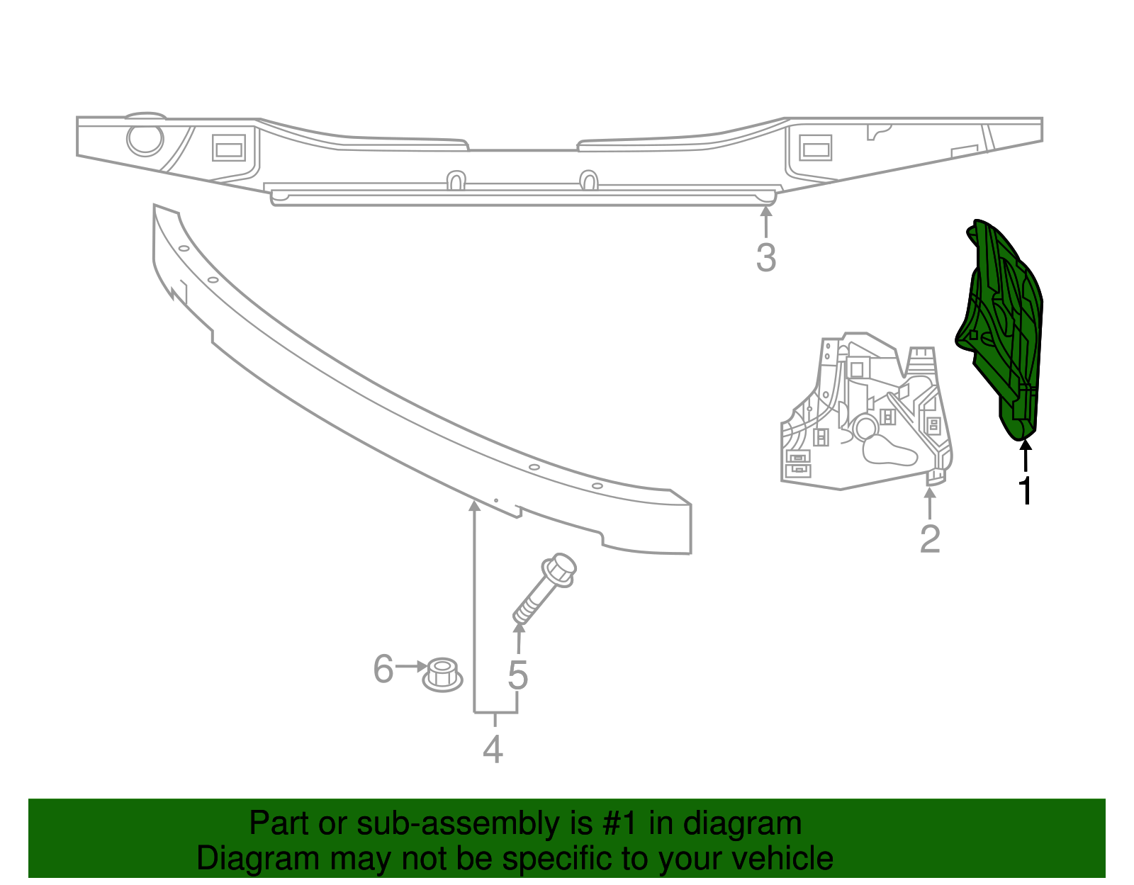 2018-2025 Volvo XC60 Side Bracket 31425162 | TascaParts.com