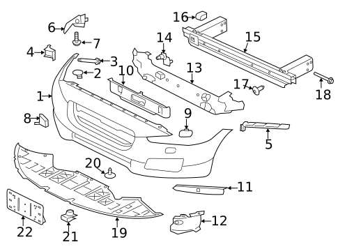 Bumper & Components - Front for 2018 Jaguar XF #0