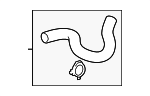 16572F0270 - Cooling System: Upper Hose for Lexus Image