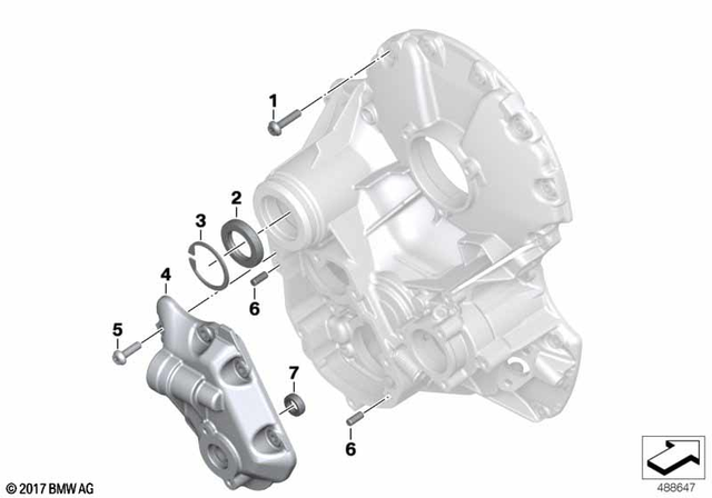 7129907401 - Manual Transmission: Isa Screw - M6X25-8.8-ZNNIV for BMW-Motorrad Image