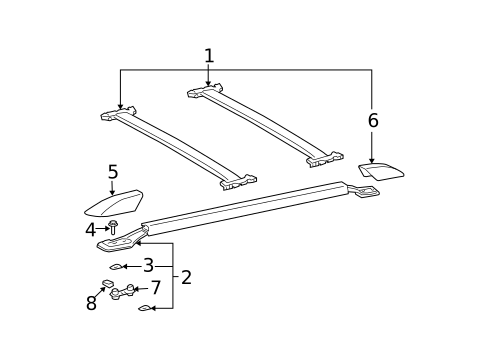 Luggage Carrier for 2003 Toyota 4Runner #0