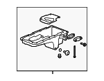 12640745 - Engine: Oil Pan for Chevrolet: Colorado | GMC: Canyon | Hummer: H3, H3T Image