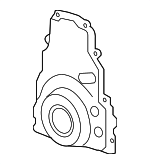 12600325 - Engine: Front Cover for Buick: Rainier | Cadillac: CTS | Chevrolet: Avalanche, Camaro, Colorado, Corvette, Express 1500, Express 2500, Express 3500, Silverado 1500, SSR, Suburban 1500, Tahoe, Trailblazer, Trailblazer EXT | GMC: Canyon, Envoy, Envoy XL, Envoy XUV, Savana 1500, Savana 2500, Savana 3500, Sierra 1500, Yukon, Yukon XL 1500 | Hummer: H3, H3T | Pontiac: G8, GTO Image