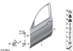 41517478340 - Bodywork: Door Front Right for BMW Image