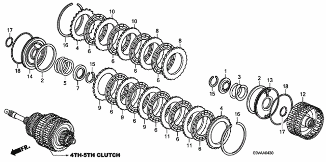 AT Clutch (4th-5th) for 2008 Honda Pilot #0