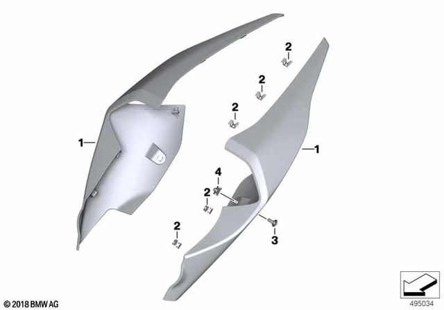 46628388843 - Frame and Mounting Parts: Rear Lateral Part, Left - Rohteil/blank for BMW-Motorrad Image image