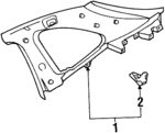 F8CZ6352018AAD - Body: Quarter Trim Panel for Ford: Escort Image