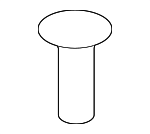 XR848929 - Body: Cowl Top Panel Retainer for Jaguar: E-Pace, I-Pace, XK, XKR, XKR-S Image