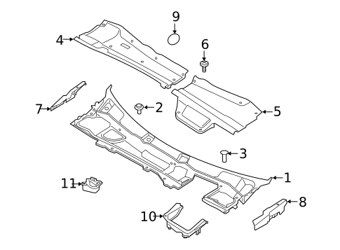 Cowl for 2020 Jaguar E-Pace #0