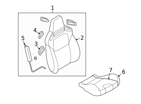 Front Seat Components for 2011 Mazda RX-8 #1
