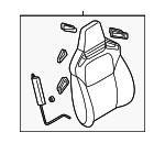 FF1588180E17 - : Seat Back Assembly - Driver's Side (LH) for Mazda: RX-8 Image