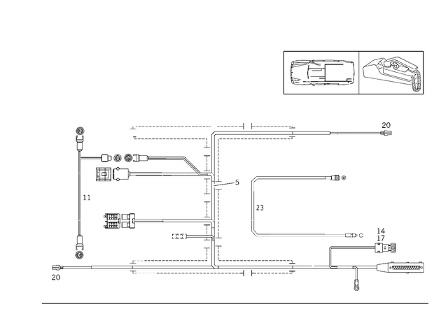 2105404734 - Electrical System: Wiring Harness for Mercedes-Benz Image image