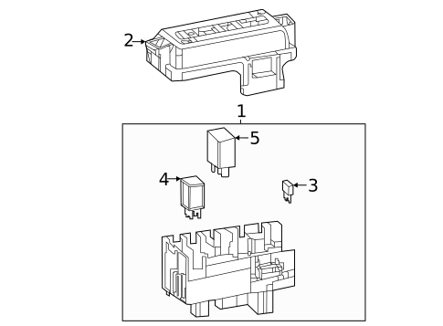 Fuse & Relay for 2024 GMC Sierra 2500 HD #2