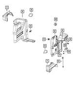 6FG55TX7AG - Interior Trim: Quarter Inner Lower Panel, Left for Jeep: Wrangler Image