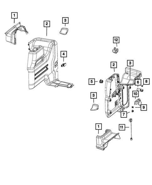 Panels-Moldings-Scuff Plates, Pillar, Cowl, 1/4 Panel Trim and Cargo Covers for 2018 Jeep Wrangler #2