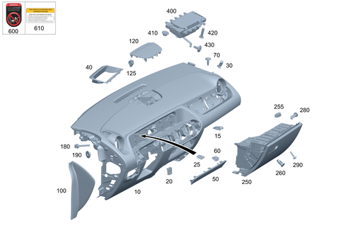 Instrument Panel for 2019 Mercedes-Benz GLA45 AMG #0