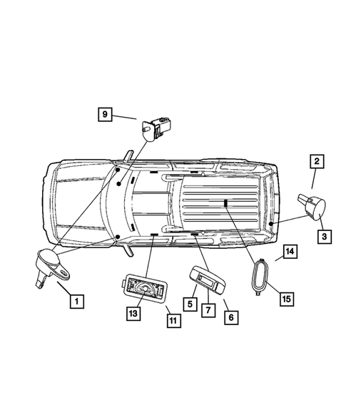 Lamps-Interior and Exterior for 2009 Jeep Commander #0