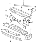 BEC9336 - Body: Upper Tie Bar for Jaguar Image